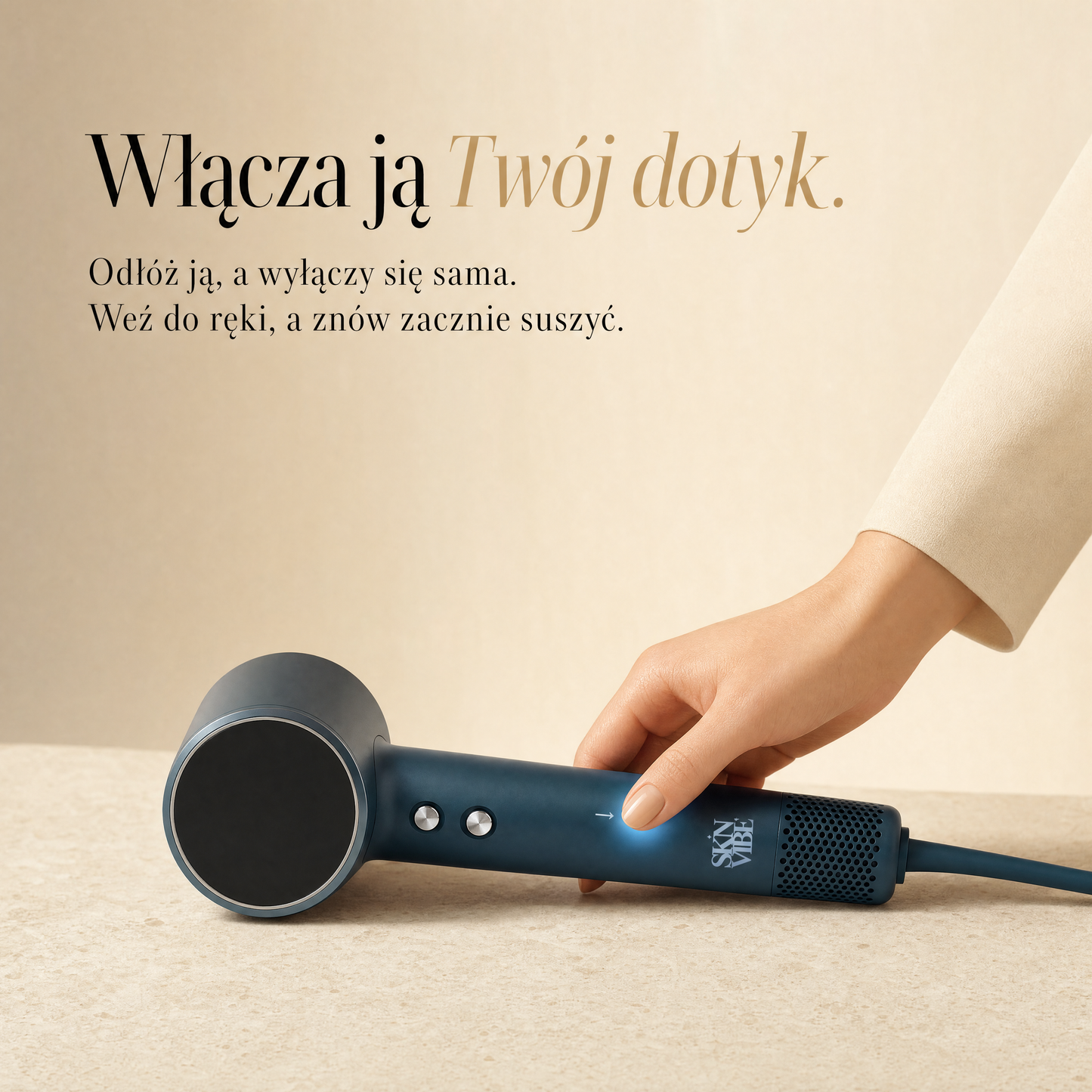 Czujnik dotyku - Nova PlasmaGo wlacza sie, gdy bierzesz ja do reki