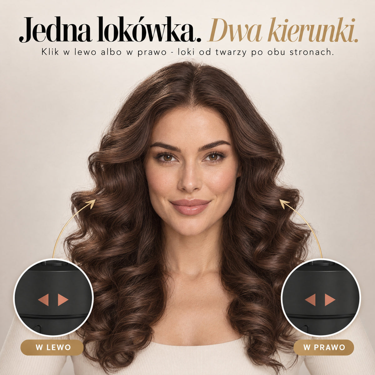 Lokówka SkinVibe Nuvia AirPlasma - obrotowa końcówka, loki w lewo i w prawo