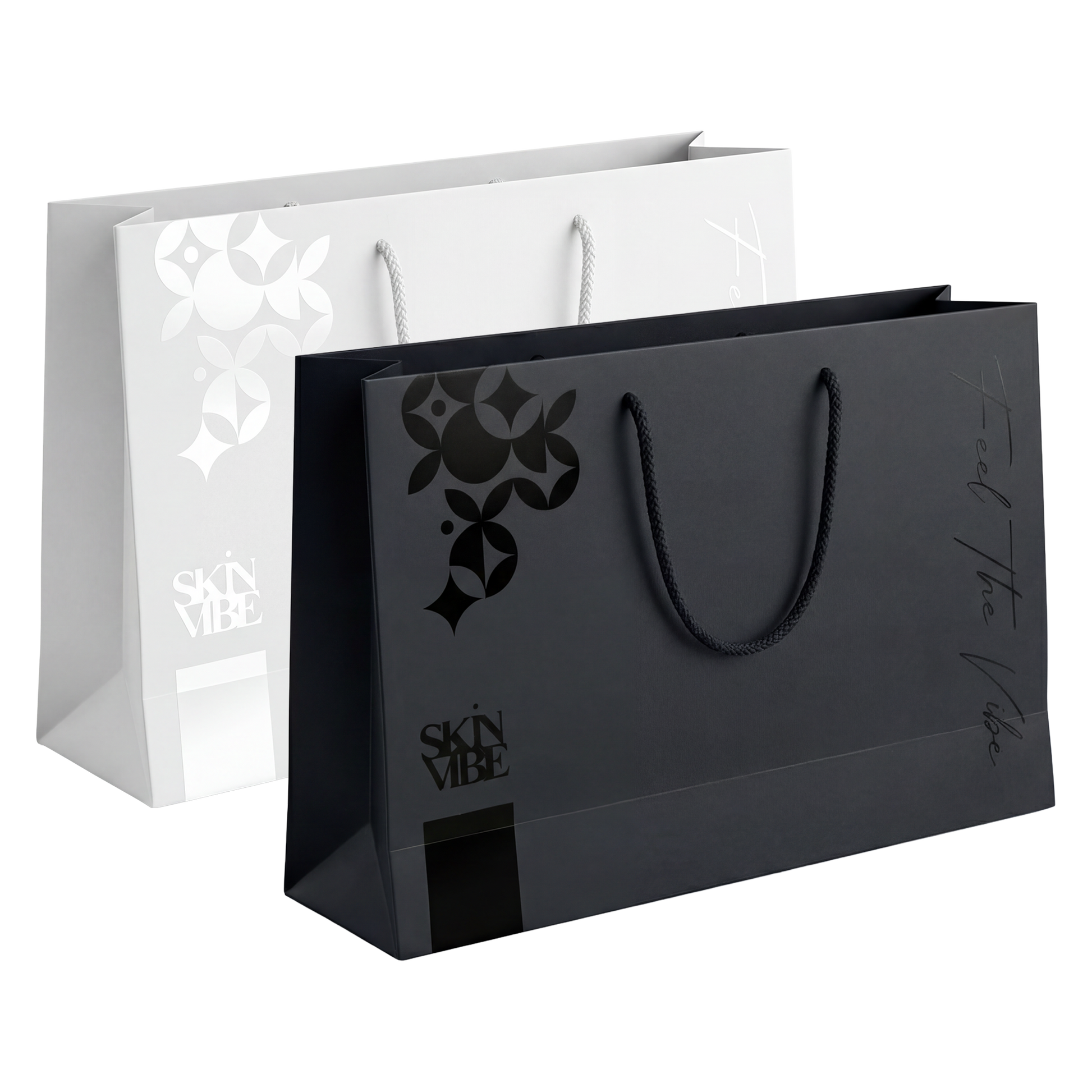 Torba prezentowa SkinVibe czarna i biała